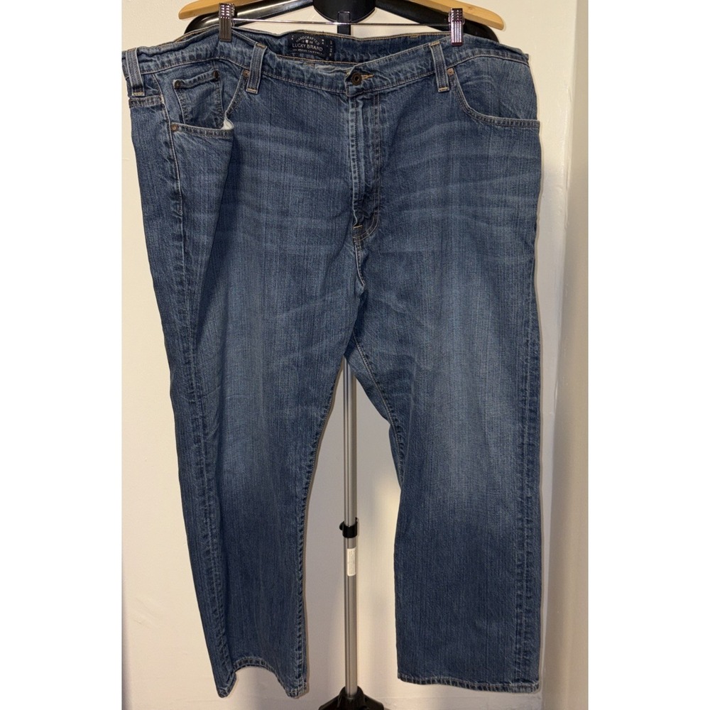Lucky Brand Athletic Taper Mens Jeans Size 46x30 Blue Denim